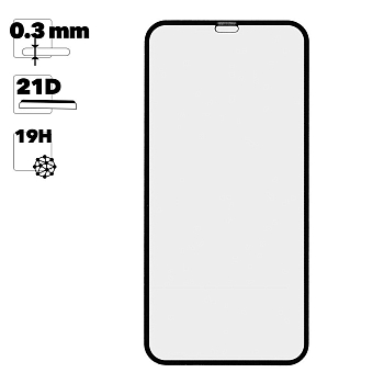 Защитное стекло для Apple iPhone 11, XR Full Curved Glass 21D 0, 3 мм (оранжевая подложка)