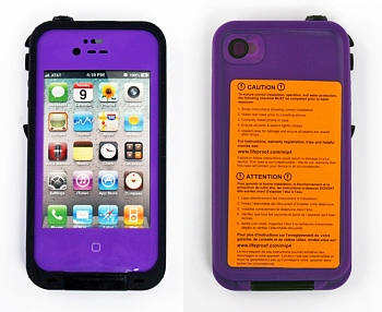 Чехол для Apple iPhone 4, 4S "Life Proof", фиолетовый
