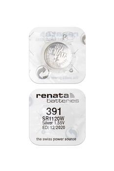 Батарейка (элемент питания) Renata SR1120W 391 (0%Hg), 1 штука