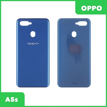 Задняя крышка для OPPO A5s (CPH1909) (голубой)